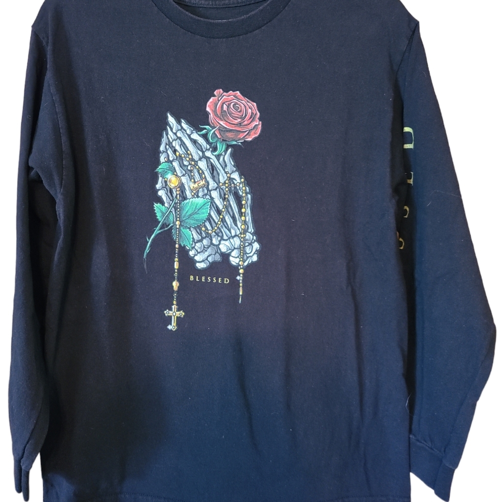 DGK Skeleton hands, Blessed, Long Sleeved Shirt